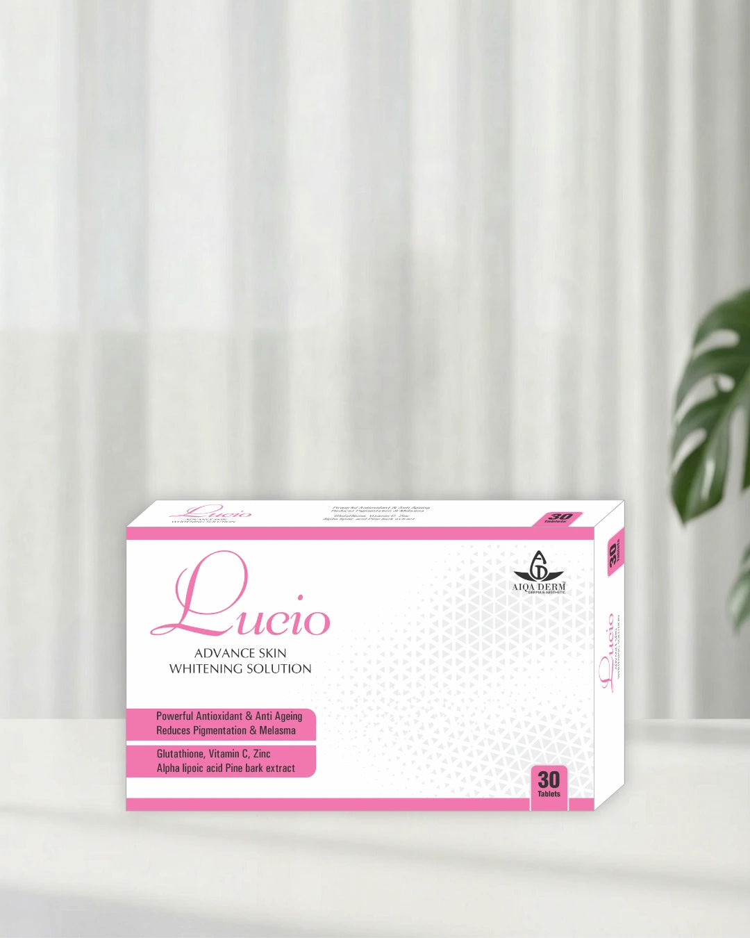 Lucio Skin Brightening Tablets with Glutathione & Vitamin C – 30 Tablets