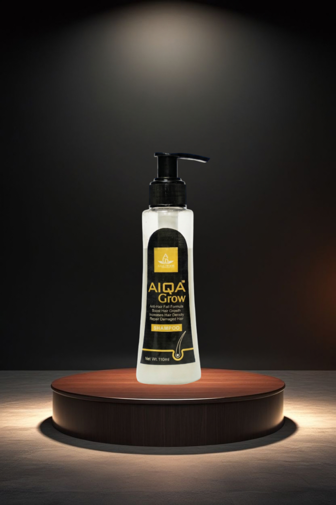 AIQA Grow Shampoo – Anti-Hair Fall Shampoo with Argan Oil, Biotin & Lavender (110ml)