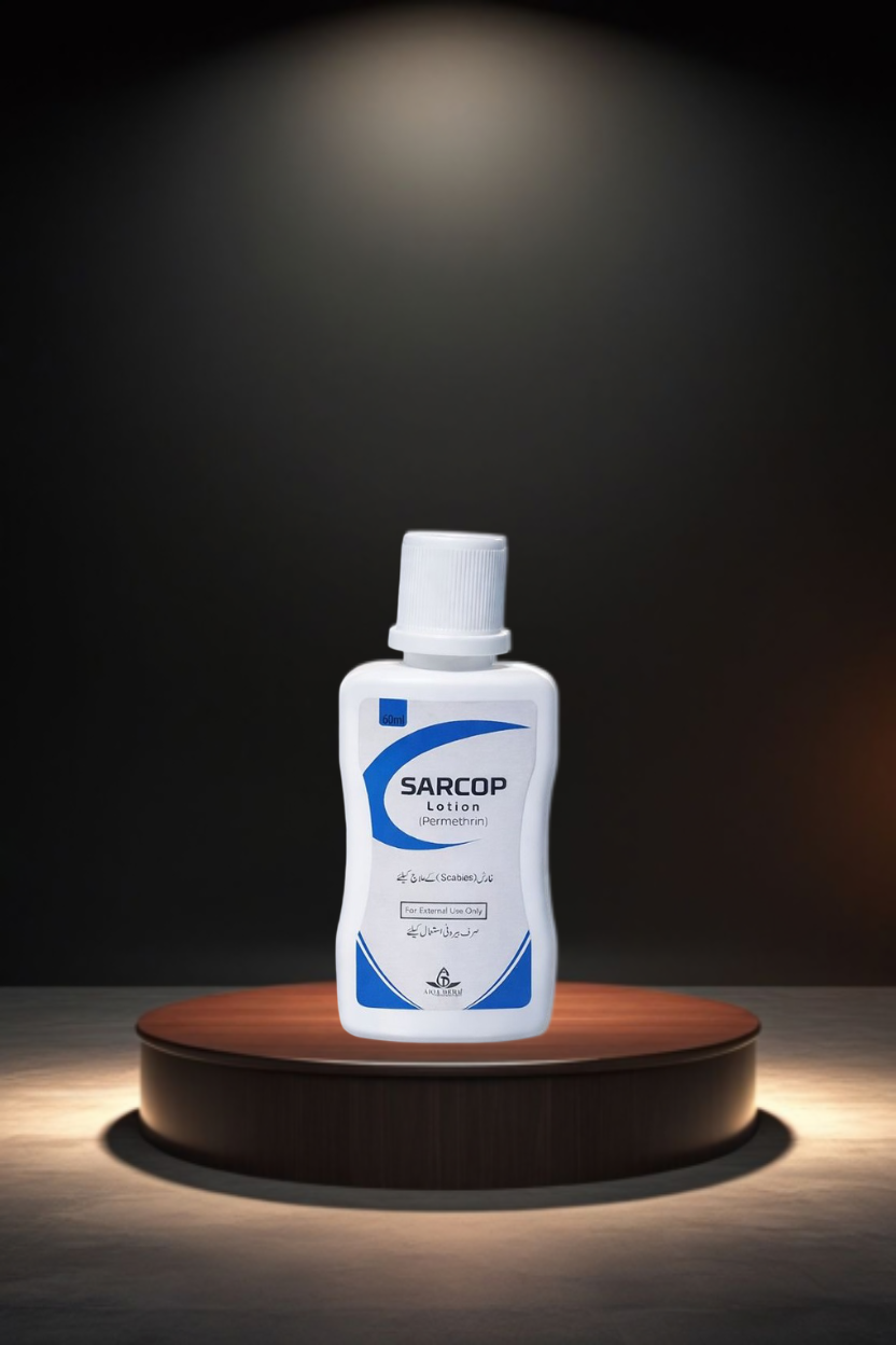 Sarcop Lotion (Permethrin 5%) – Drug of Choice for Treatment of Scabies (60ml)