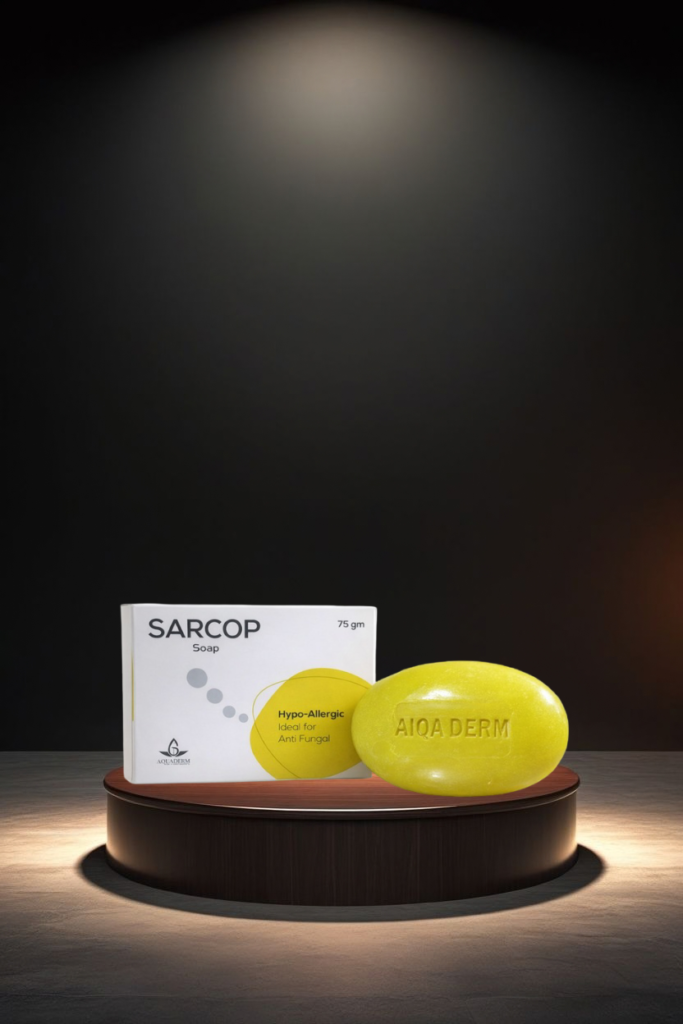 Sarcop Soap with Selenium, Sulphur & Salicylic Acid – Hypo-Allergenic Anti Fungal Soap (75gm)
